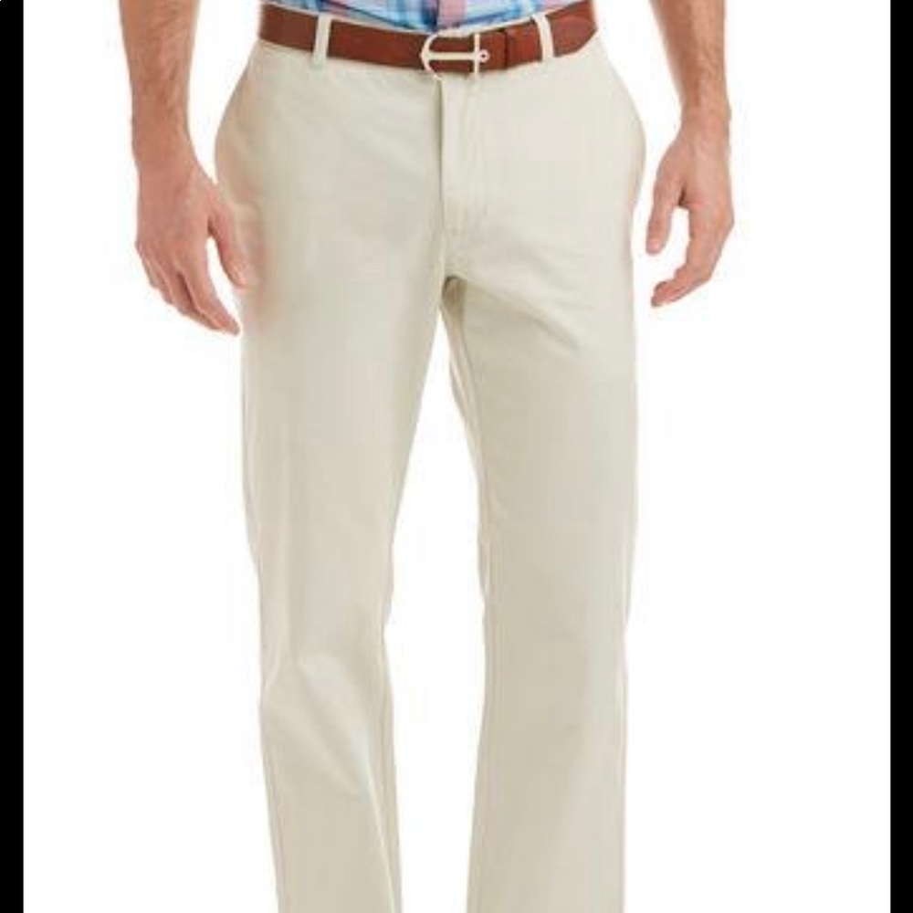 Vineyard Vines Slim Fit Club Pants, Beige, W34 L30